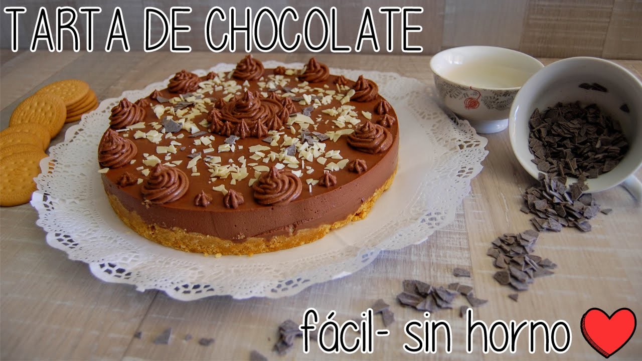 Tarta de chocolate y queso  SIN HORNO -  DIY