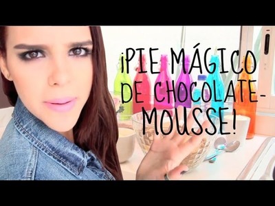 ¡PIE MÁGICO DE CHOCOLATE - MOUSSE! (Fácil y sin horno) ♥Yuya