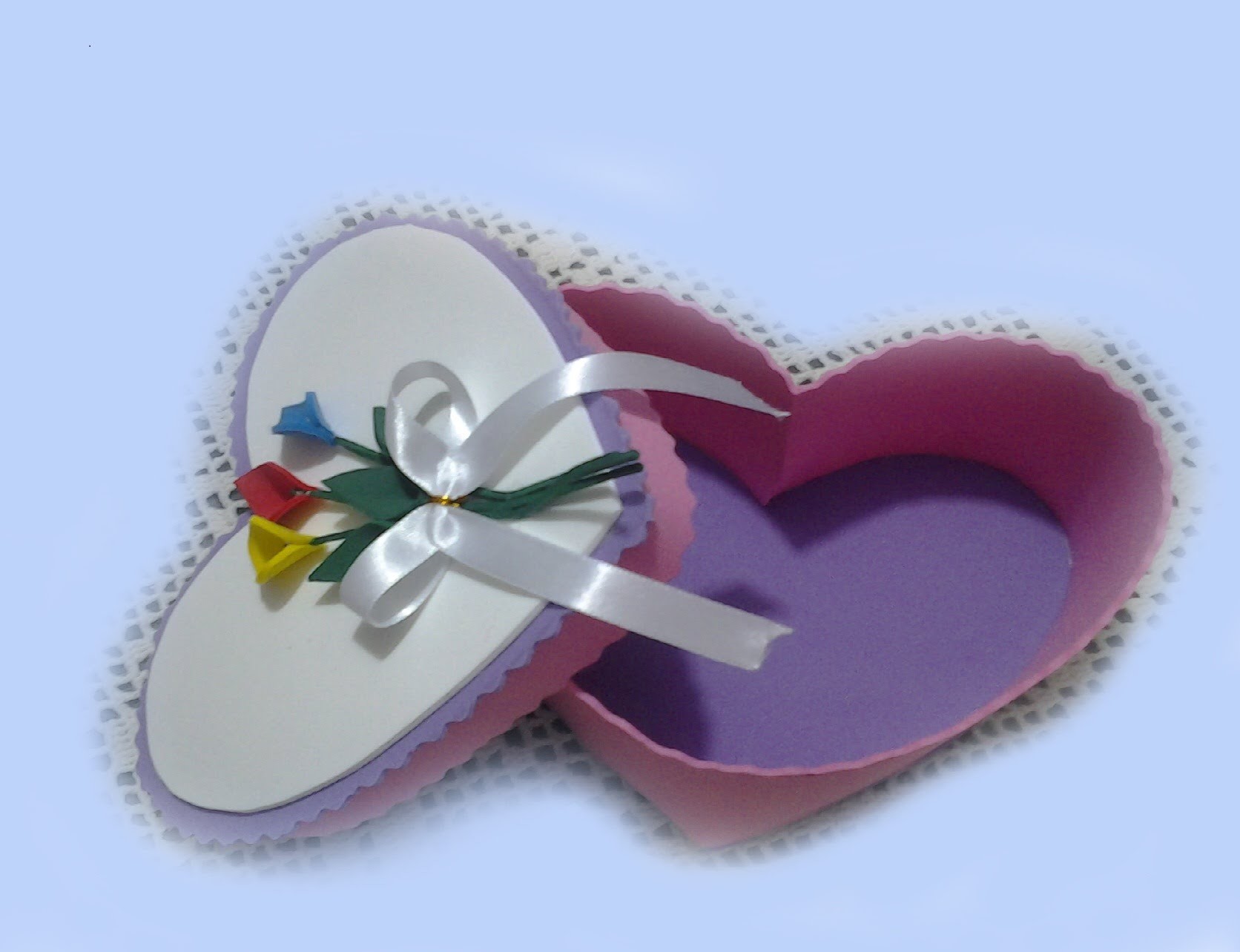 Caja Corazón en Goma Eva Para San Valentin
