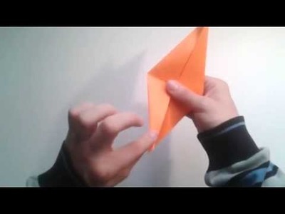 Como hacer un cuervo de papel sencillo  [Origami - Papiroflexia]