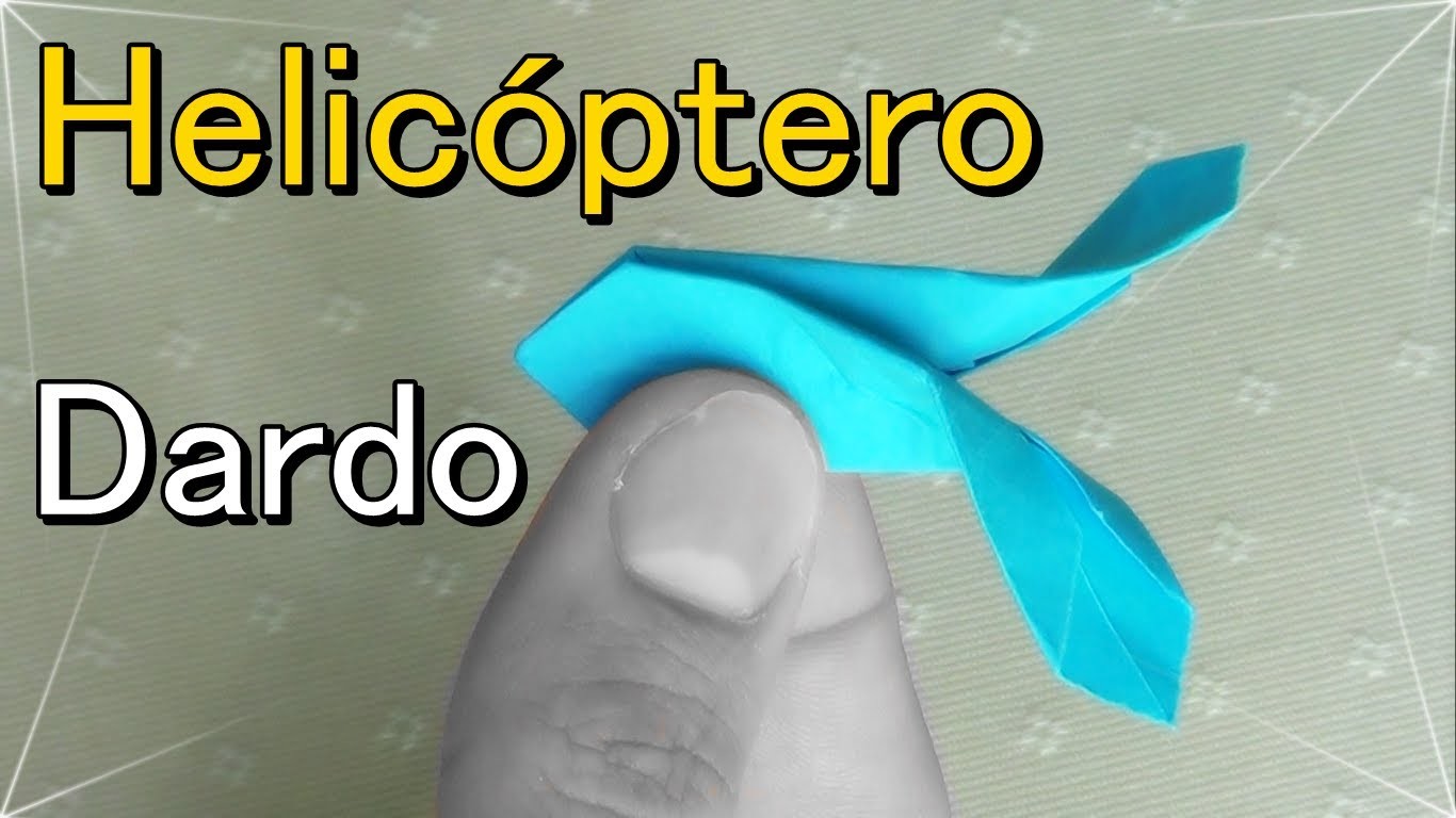 Dardo Volador Helicóptero - Origami