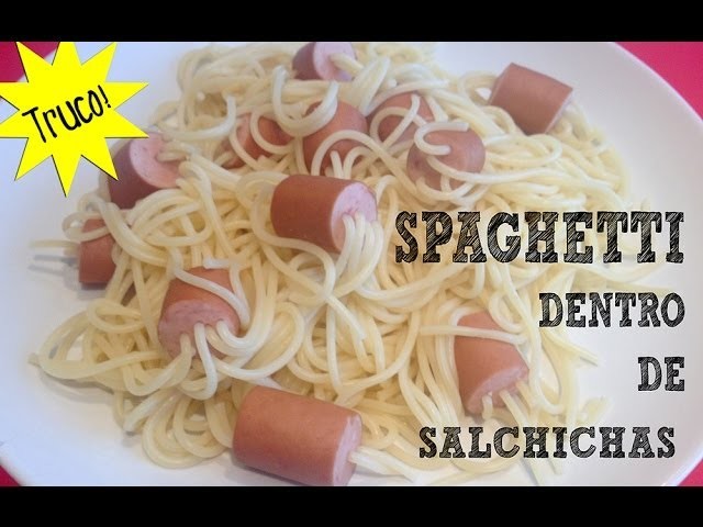Espaguetis con salchichas | MiniChefs Cocina para niños