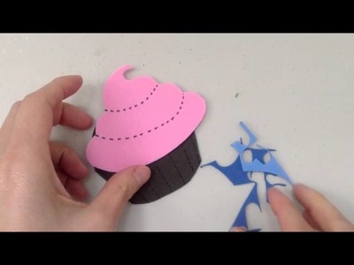 Marcalibros en forma de Cupcake Cremoso; Manualidades para niños