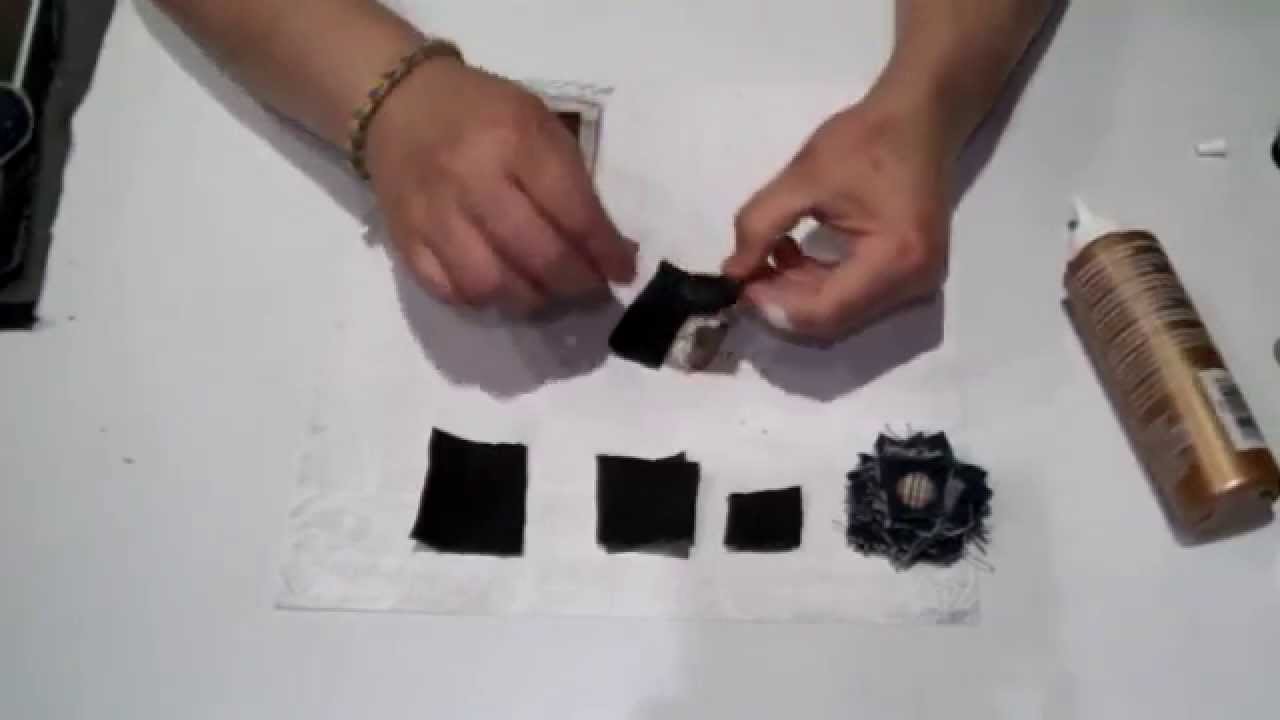 Tuto-scrap: cómo hacer  flores de tela.  Recicla tus retales. 