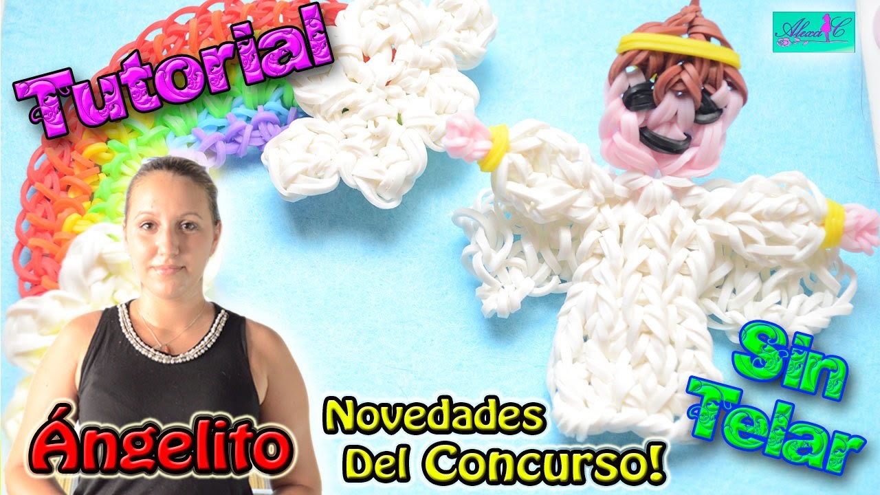 ♥ Tutorial: Ángel de gomitas (sin telar) y NOVEDADES DEL CONCURSO [Finalizado el 7.09.14] ♥