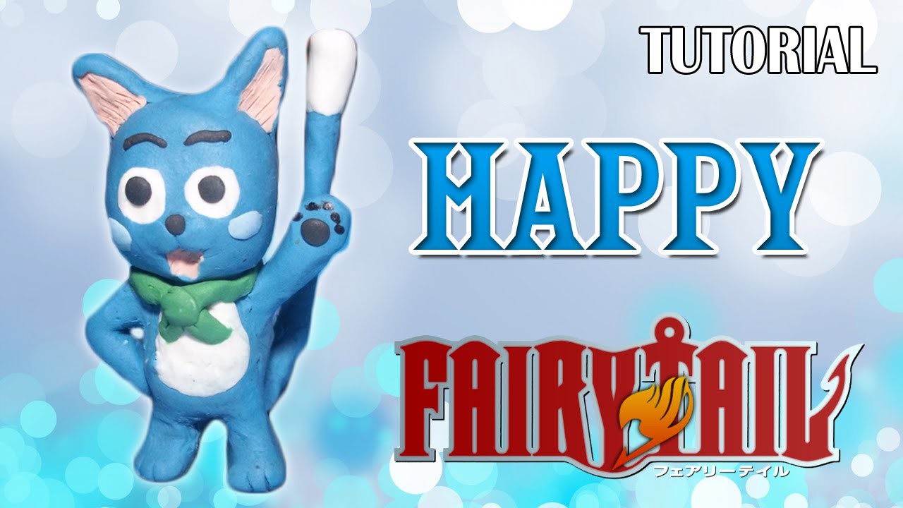 Tutorial Happy en Plastilina. Fairy Tail. How to make a Happy with Plasticine