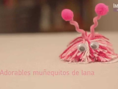 Adorables muñequitos de lana | Manualidades para NIÑOS | @iMujerHogar