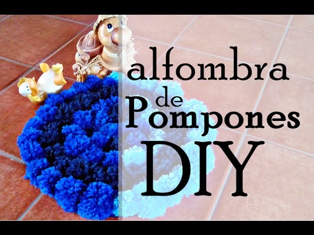 Alfombra de pompones DIY