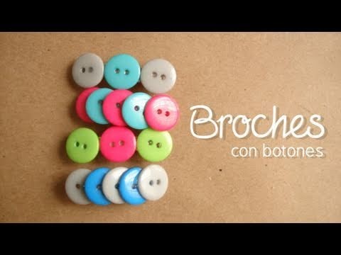 Broches con botones [FACIL + ORIGINAL]. accesorios para el cabello