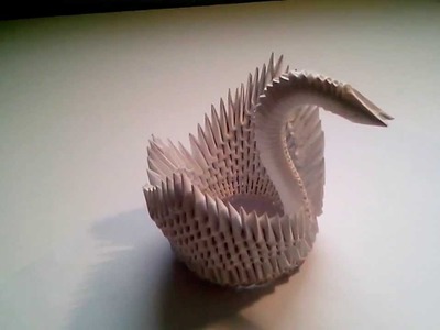 Cisne modular de papel (origami)
