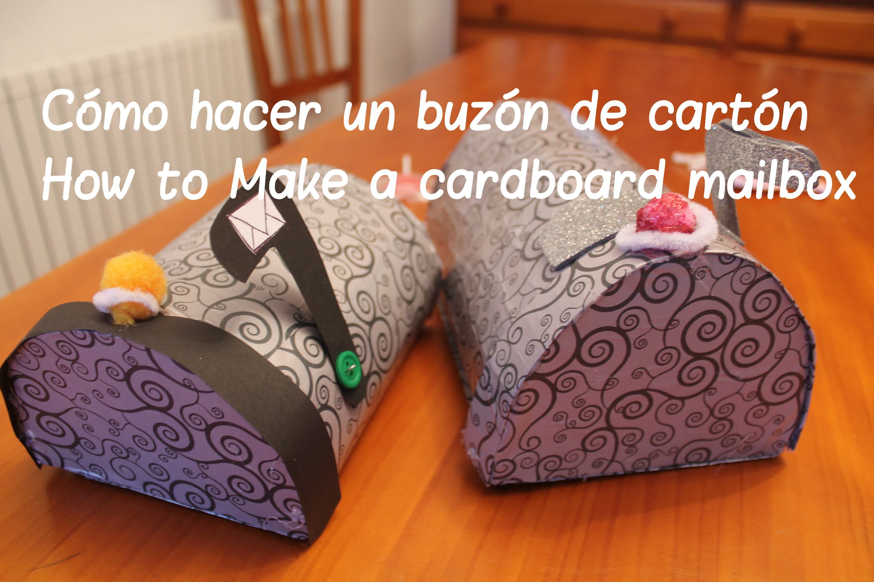 Cómo hacer un buzón de cartón - How to Make a cardboard mailbox - Ahorradoras.com