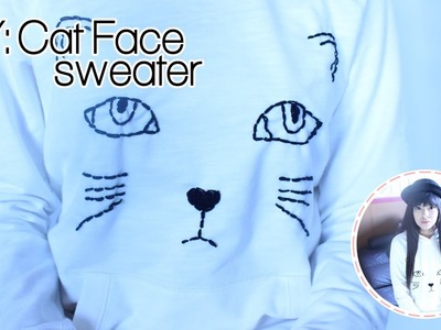 DIY: Cat Face sweater