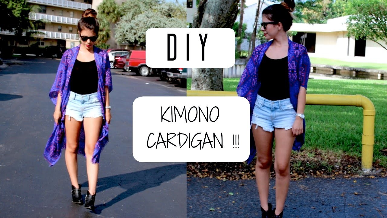 DIY Kimono Cardigan- Cómo hacer un kimono cardigan!   | Jenny Sanchez