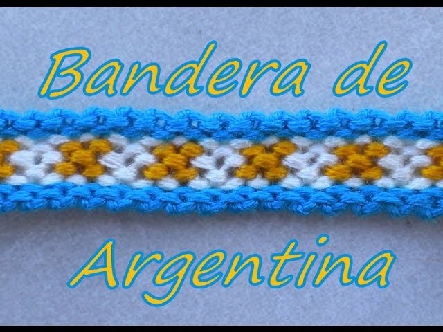 Pulsera de Hilo: Bandera de Argentina