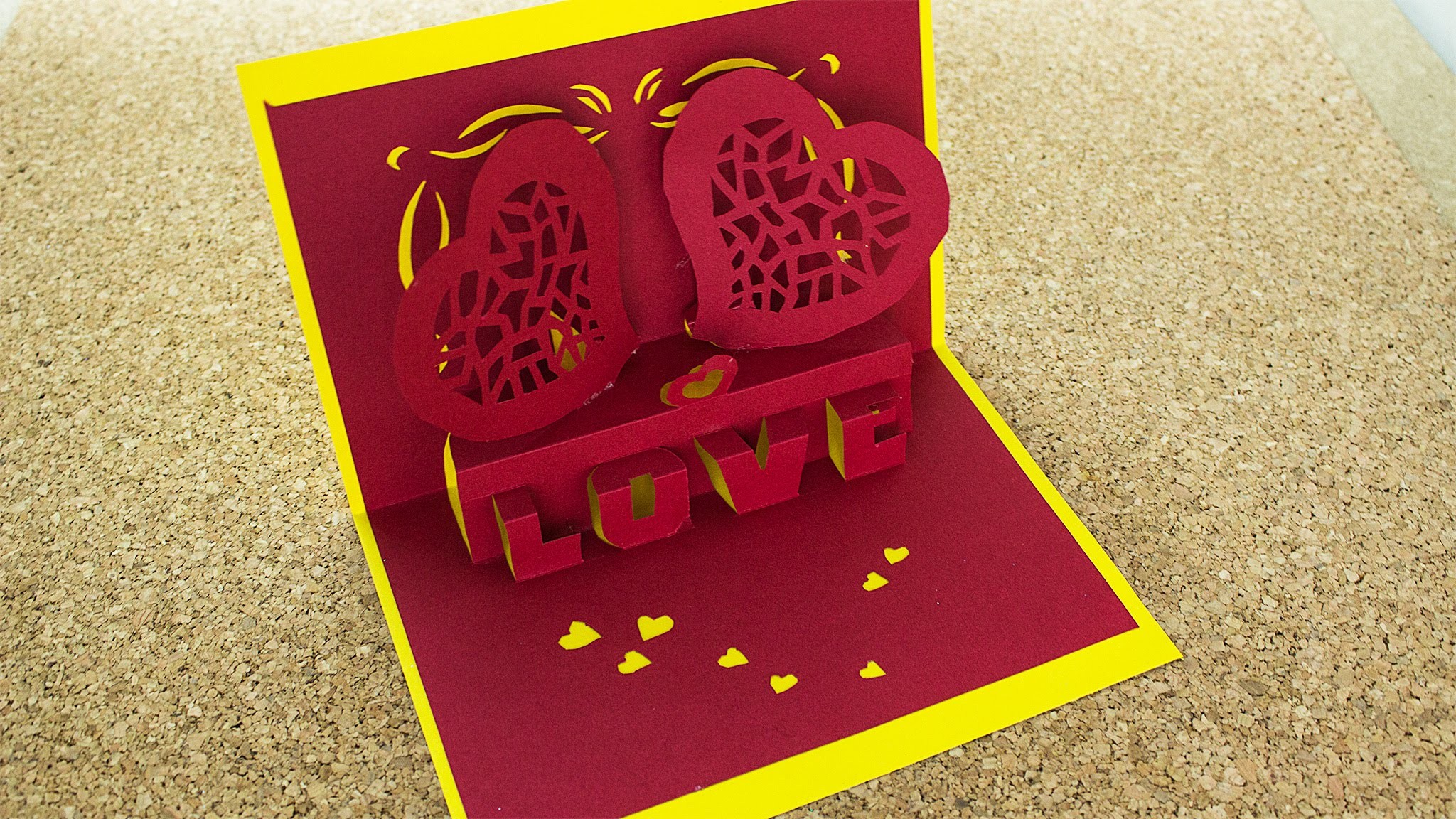 Tarjeta Love 3D Pop Up. Enamorados. #SanValentinDePapel ( Remake )