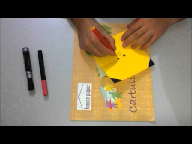 Tutorial como hacer a pikachu de papel origami