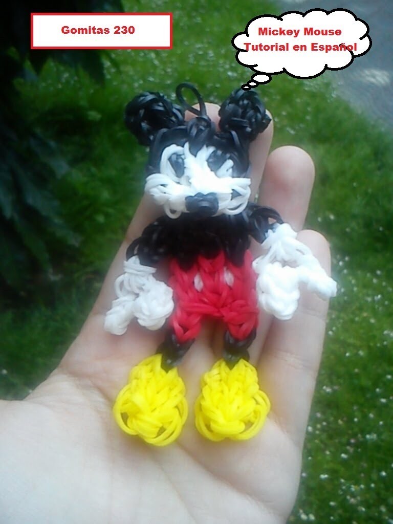 Tutorial en Español de Mickey Mouse con gomitas, parte 1.3