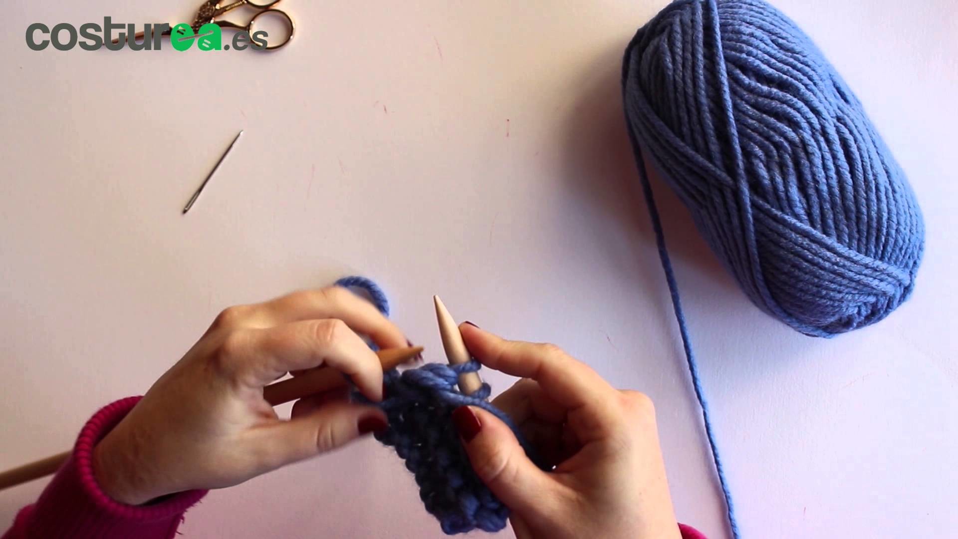 Aprende a tejer con dos agujas