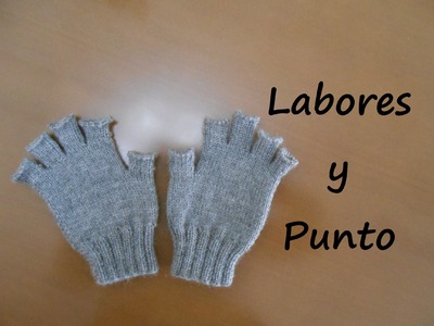 Aprende a tejer guantes con dedos cortos en dos agujas - Parte 1 de 3