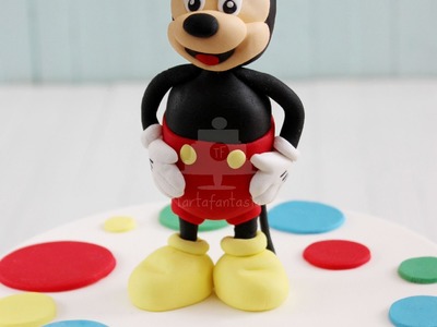 Como hacer a Mickey Mouse con Fondant