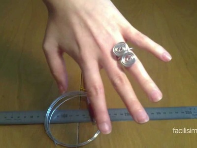 Cómo hacer un anillo de alambre de dos espirales | facilisimo.com