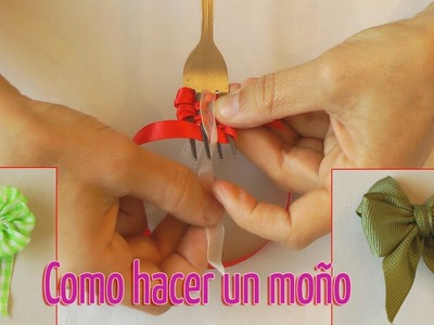 Cómo hacer un pequeño moño con un tenedor - Manualidades para todos