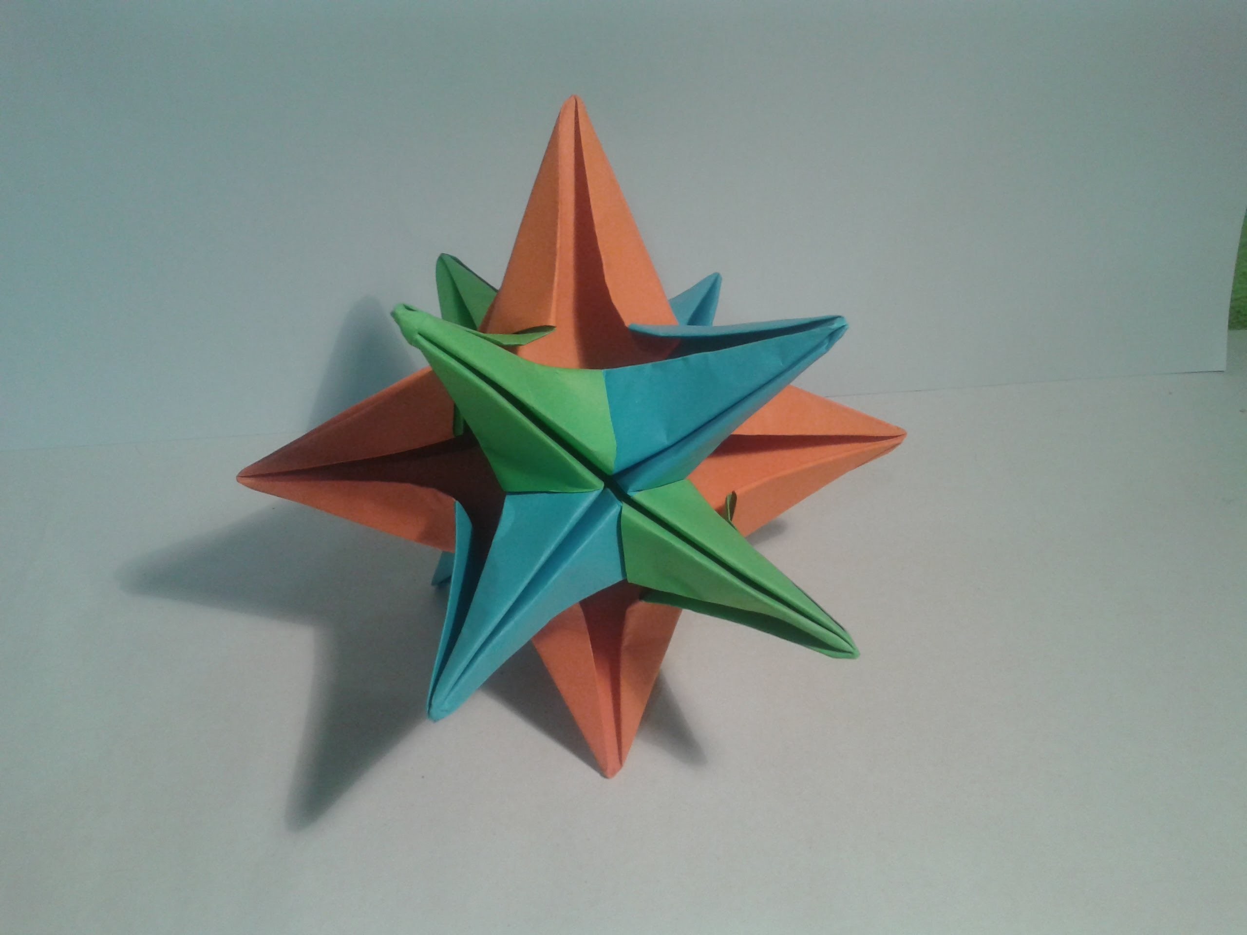 Como hacer una estrella de 12 puntas (origami)