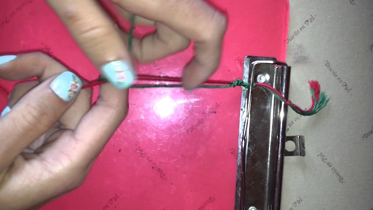 Cómo hacer una pulsera con nudo macramé redondo - Nudos para pulseras