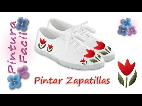 Como Pintar Zapatillas *Paint Sneakers* Pintura Facil Para Ti