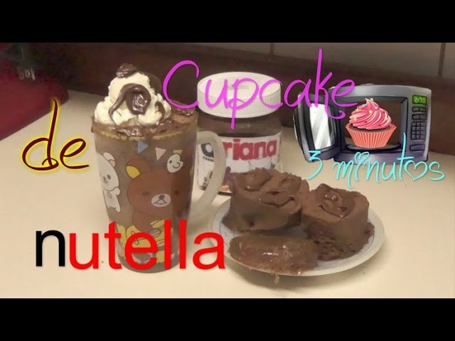 Cupcake de Nutella en el microondas 3 minutos en una taza. Easy Nutella Cupcakes