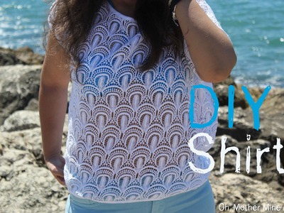DIY Camiseta blanca de guipur para la playa (patrón incluido)