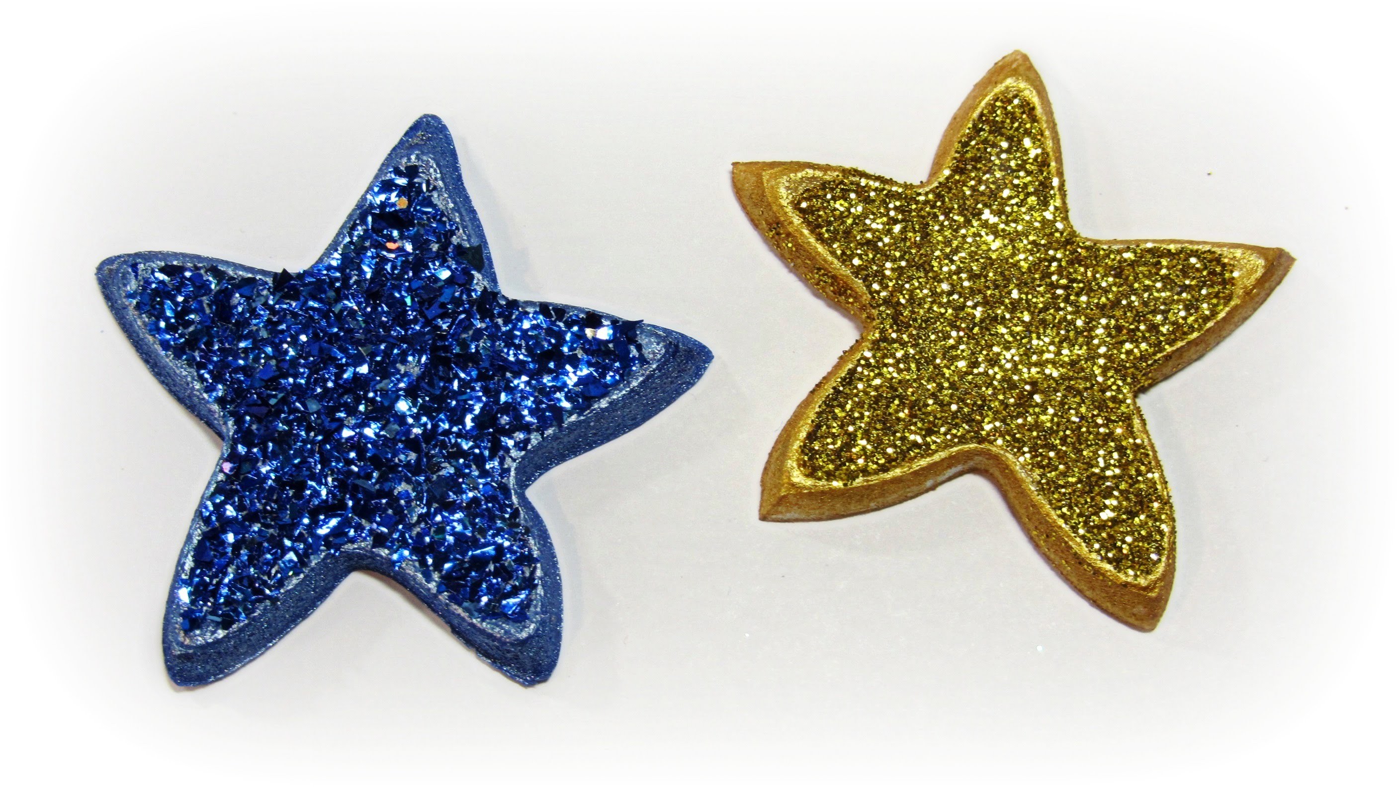 DIY: Estrellas de porexpan. Styrofoam stars.