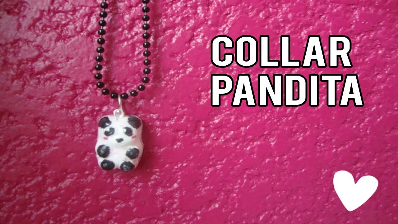Haz tu propio Collar con panditas | como hacer un collar de panda