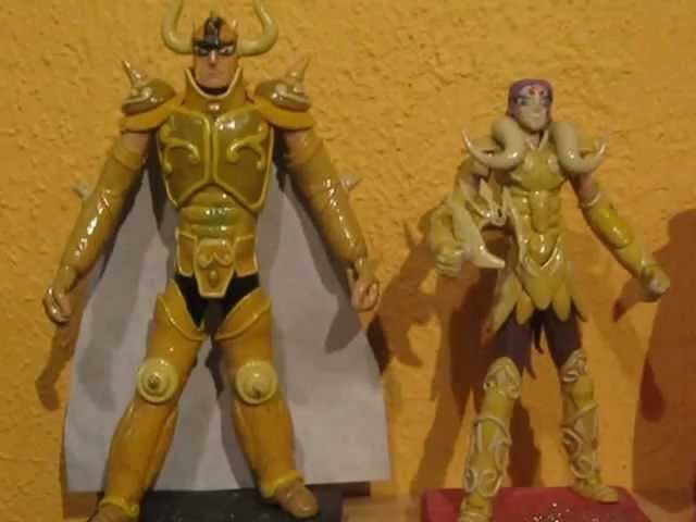 Los Caballeros Dorados(Saint Seiya)-figuras en plastilina