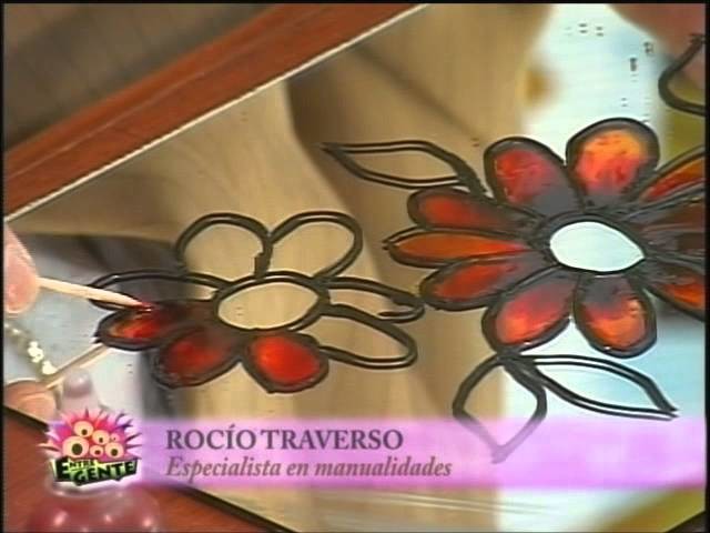 Pintura vitral sobre espejo con Rocio Traverso