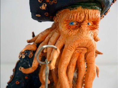 Piratas del Caribe -Davy Jones escultura en plastilina -Pagkt0- ABR2012
