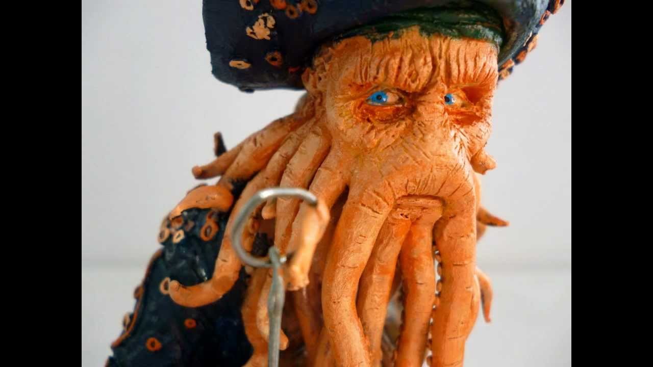 Piratas del Caribe -Davy Jones escultura en plastilina -Pagkt0- ABR2012