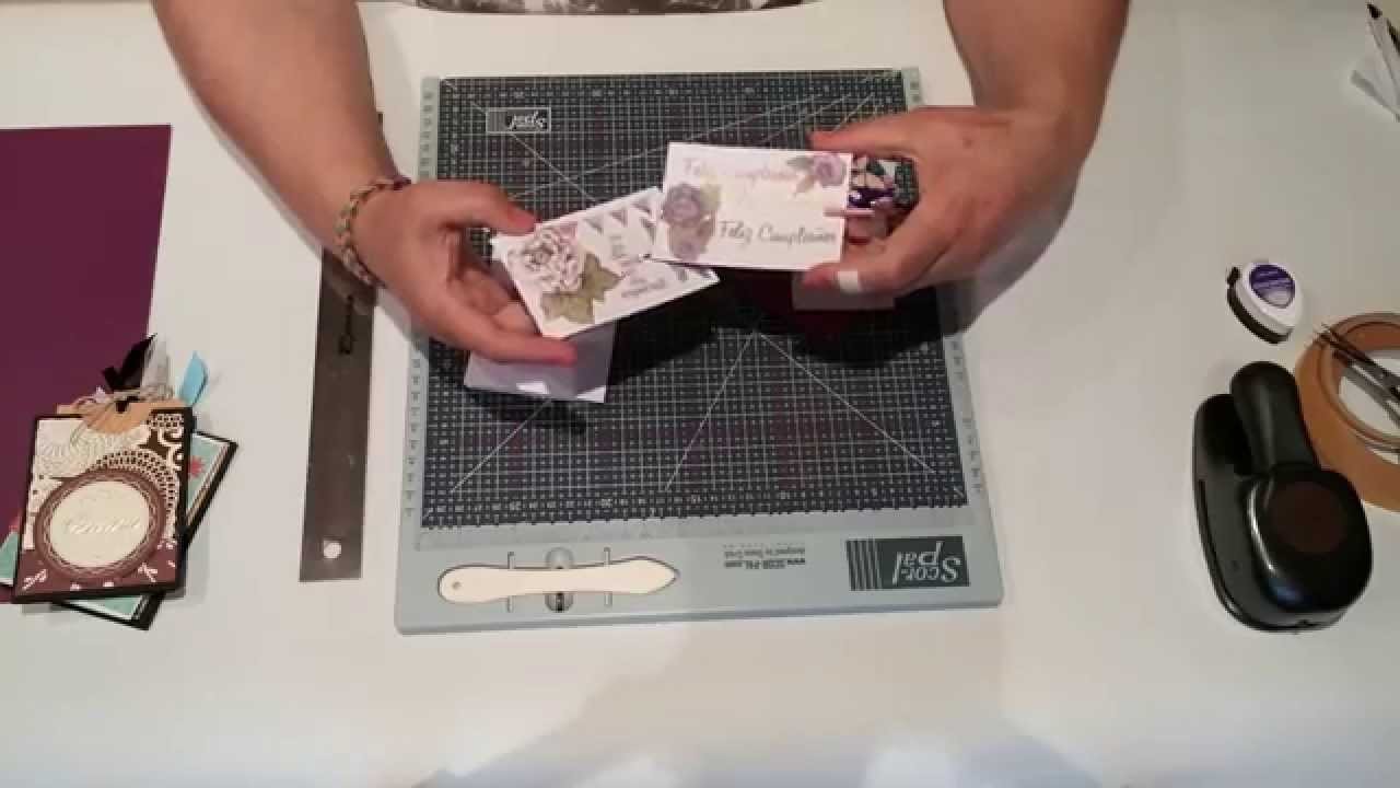 Tuto-scrap : cómo hacer una tarjeta deslizante, superoriginal.