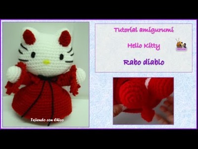 Tutorial amigurumi Hello Kitty - Rabo Diablo