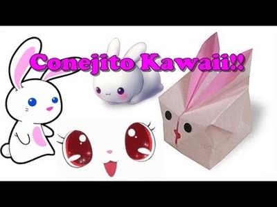 UN CONEJITO INFLABLE MUY KAWAII!!! (origami)-papiroflexia