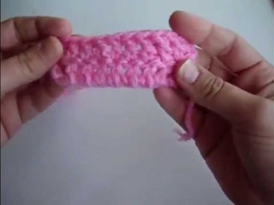 2- Crochet, punto alto o vareta.