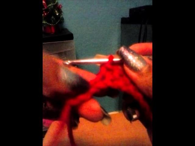 Cómo hacer medio puntos a crochet.