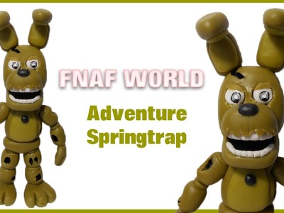 FNAF WORLD | Adventure Springtrap Polymer Clay Tutorial | Collaboration with Giovy's Hobby