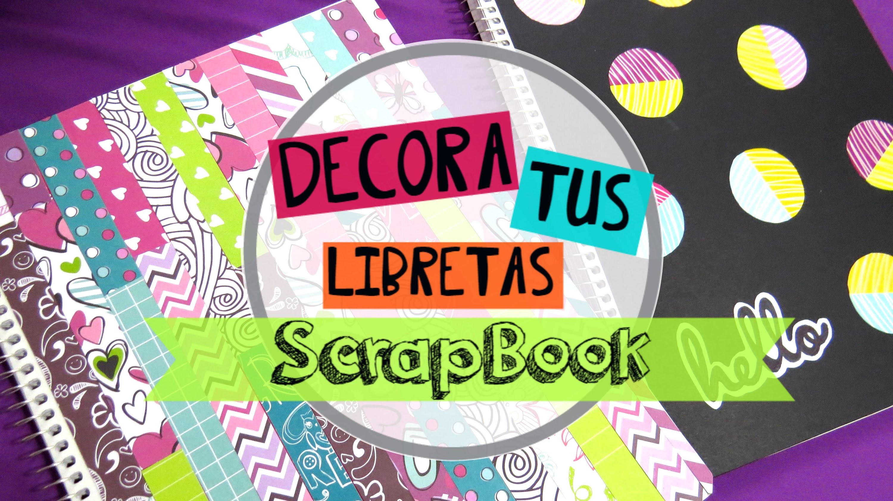 Libretas scrapbook-tutorial+SORTEO INTERNACIONAL +SALUDOS♥