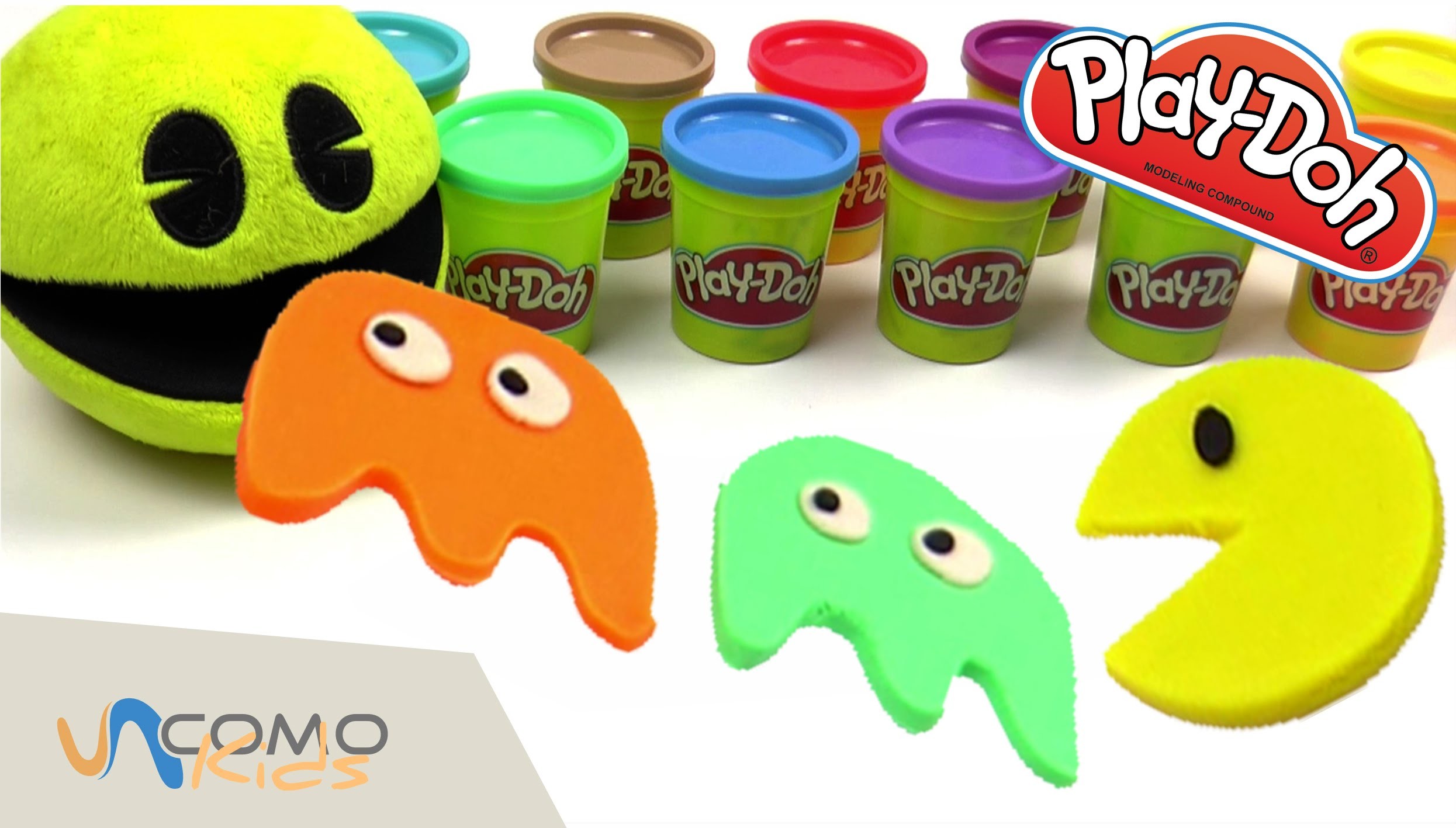 Manualidades con Play Doh - Pacman y fantasmas