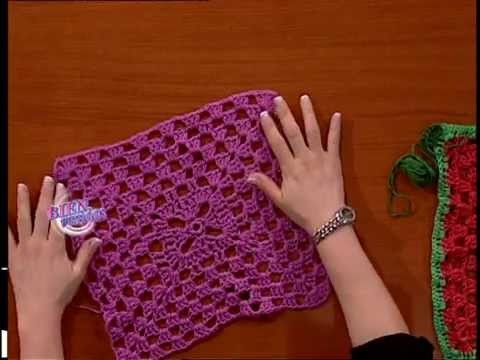 Verónica Muniagurria - Bienvenidas TV - Teje en Crochet un Poncho Primaveral.