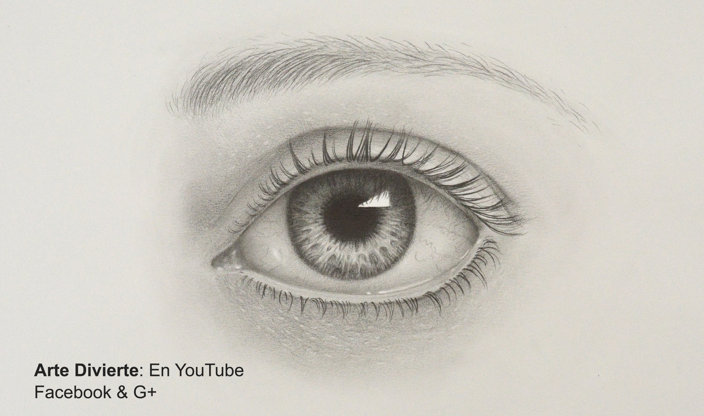 Cómo dibujar un ojo realista a lápiz- Arte Divierte.