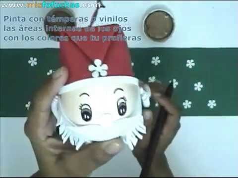 Cómo hacer los ojitos de Papá Noel o Santa Claus para decorar el árbol de navidad Parte 2