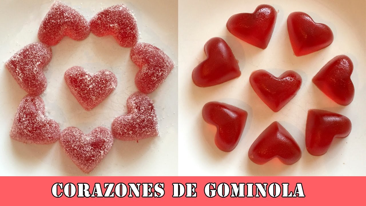 Corazones de gelatina: Regalo de San Valentín