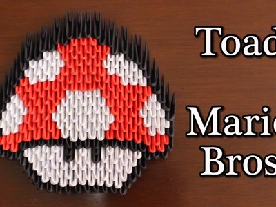 El Hongo Toad De Mario Bros Origami 3D ¡TUTORIAL!
